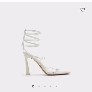 White lace up Aldo Heels size 10